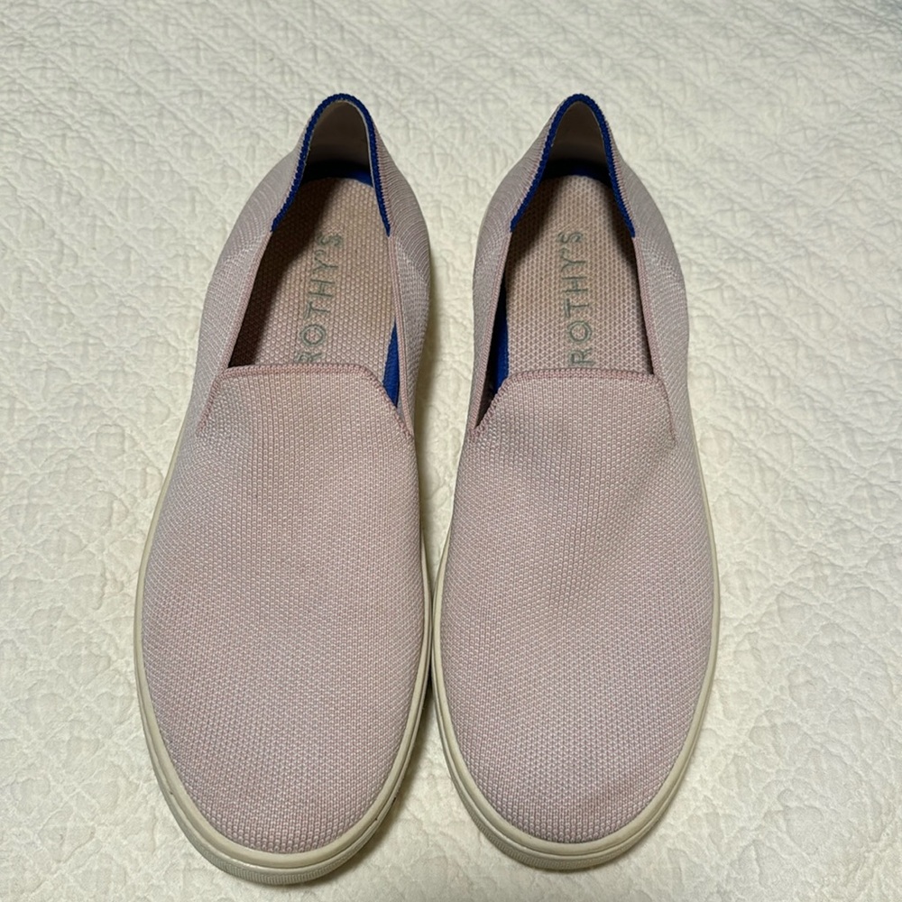 Rothy’s pink loafers